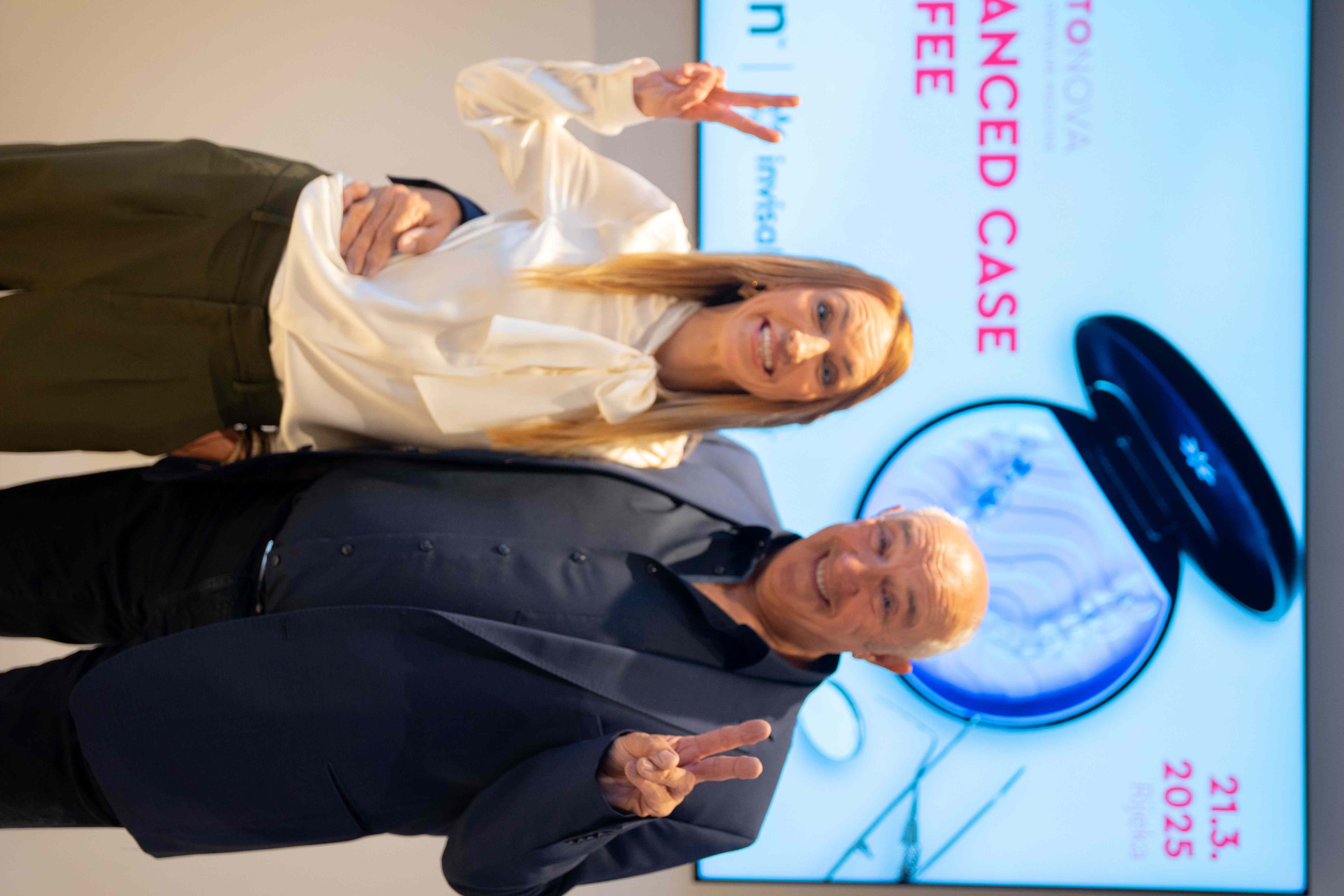 Dr. Petra Zaverski i kolega nakon Invisalign edukacije u Orto Nova Akademiji